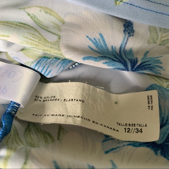 Y2K Costa del Sol Floral Halter Tankini Top - Picture 5 of 10